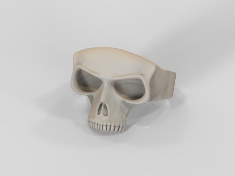 Видео: Кольцо-Череп. Skull ring. Made in Blender 3D. #SantaYork