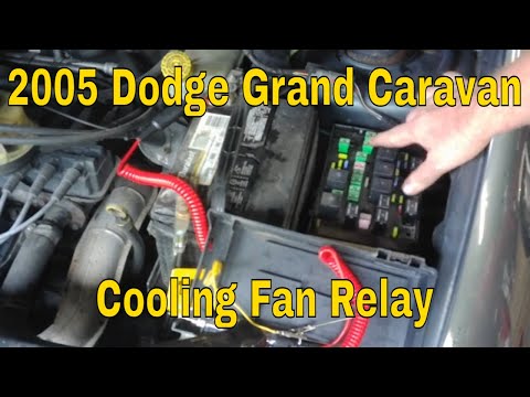 Видео: Dodge Caravan 2005 года выпуска. Вентиляторы охлаждения не работают. Проверка реле. Местоположение.