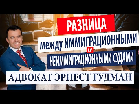 Видео: Разница между иммиграционными и неиммиграционными судами в США - адвокат Эрнест Гудман
