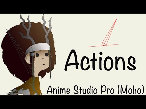 Видео: Anime Studio Pro (Moho Pro): Как написать действие (Actions) на кость для слоя группа, переключатель
