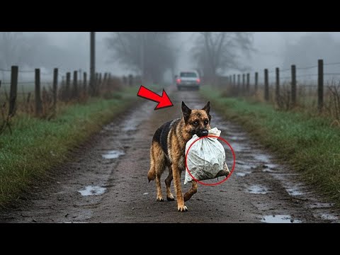 Видео: Женщина увидела собаку K9 с тяжёлой сумкой  То, что она нашла внутри, потрясло её до слёз.....