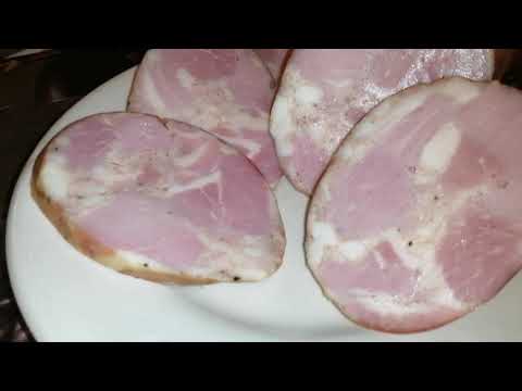 Видео: Ветчина Мраморная(из Свинины) Дома/Рецепт Настоящей Ветчины СССР/Домашняя Колбаса Ветчинная/(0+)