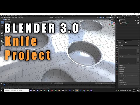 Видео: Blender 3.0 Knife Project или как врезать круг в плоскость