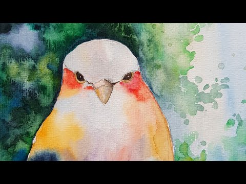 Видео: Пъстро пиленце с акварел - част 2