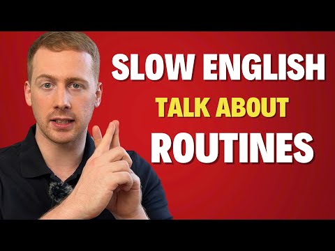 Видео: 🌞 Мой распорядок дня на английском языке | Разговорная практика для начинающих с медленной и чётк...