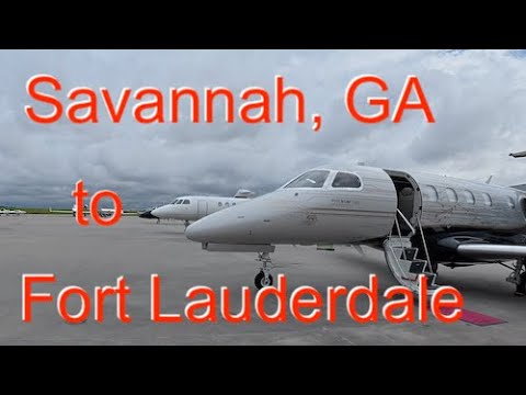 Видео: Скоростной заезд Phenom 300E: Саванна — Форт-Лодердейл