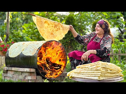Видео: Традиционный Лаваш На Бочке | Аутентичный Метод Выпечки Хлеба Бабушки