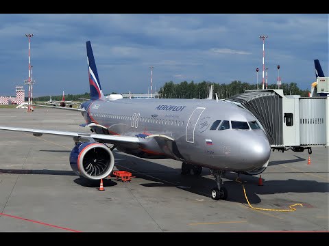 Видео: Взлет из Пулково A320neo Аэрофлот