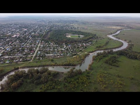 Видео: Полёт над рекой Аксай Есауловский от с. Жутово 1-е до п. Октябрьский