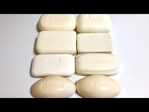 Видео: ASMR Soap/ cutting white soap/ режу белое мыло