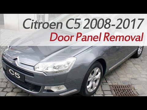 Видео: Citroen C5 2 2008 - 2017 Снятие дверной карты