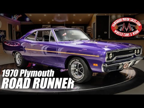 Видео: Продаётся Plymouth Road Runner 1970 года выпуска Vanguard Motor Sales #7603