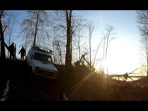 Видео: Три Нивы сломались в овраге, Выезд на шашлыки
