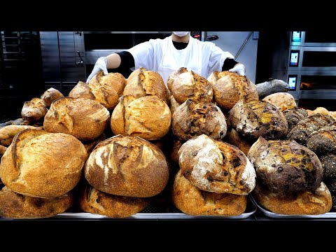 Видео: Как приготовить вкусный классический сэндвич с маслом в пекарне в Сеуле — корейская уличная еда