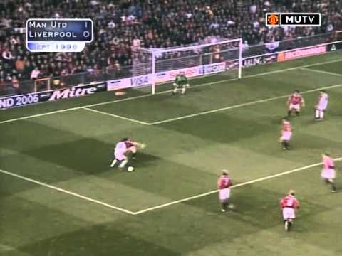 Видео: Манчестер Юнайтед - Ливерпуль (чемпионат Англии 1998-1999, 7-й тур). Русский комментатор