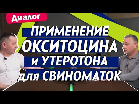 Видео: Фронтальное применение Окситоцина и Утеротона для свиноматок