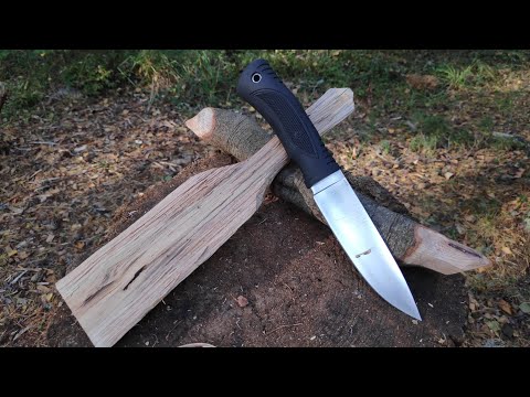 Видео: Нож ПОБЕДА Золотое Сечение. Уличный тест