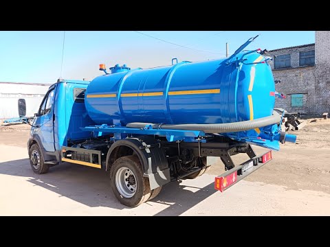 Видео: АССЕНИЗАТОР ВАЛДАЙ. Открывная цистерна 4,5 куб.