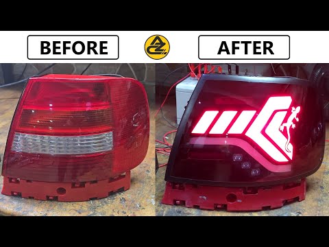 Видео: Как разработать светодиодный задний фонарь для Audi A4