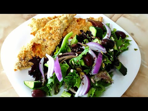 Видео: Запеченная рыба в панировке. Рыба в хрустящей корочке. Здоровый и вкусный ужин!