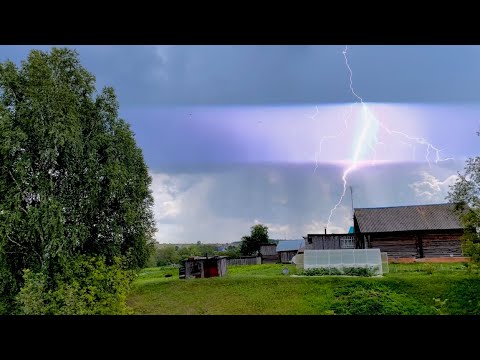 Видео: СИЛЬНАЯ ГРОЗА 4 августа