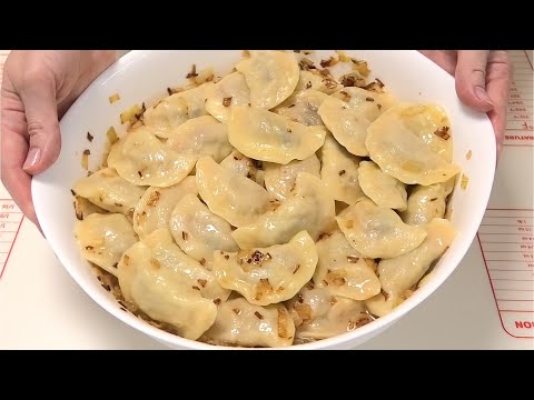 Видео: Вареники С КАПУСТОЙ И ГРИБАМИ, тесто на кефире/Vareniki with cabbage and mushrooms