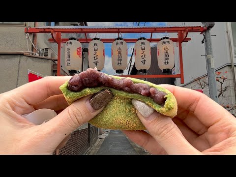 Видео: Самая быстрая в Японии моти и уличная еда 🍡🍙 Нара