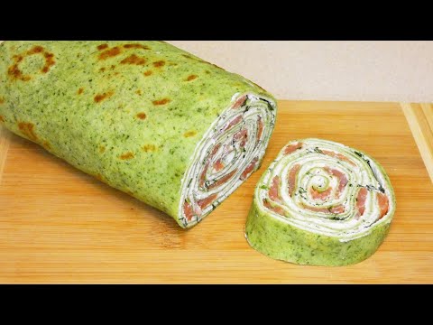 Видео: ВОСТОРГ! ШИКАРНАЯ ЗАКУСКА на ПРАЗДНИЧНЫЙ СТОЛ! БЛИННЫЙ РУЛЕТ с рыбой! Понравится всем!