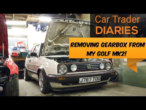 Видео: Снятие коробки передач с *MK2 GOLF* Часть 1