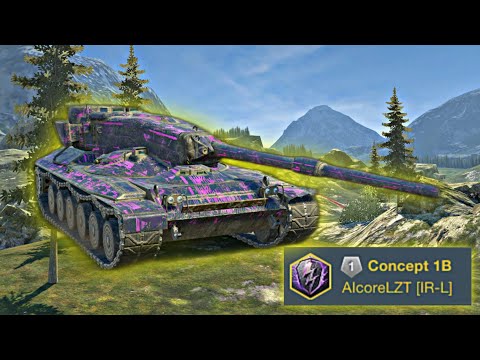 Видео: БОЙ ОТ ИГРОКА КОТОРЫЙ ТОП 1 ПО РБ НА CONCEPT 1b Tanks Blitz #tanksblitz #wotb