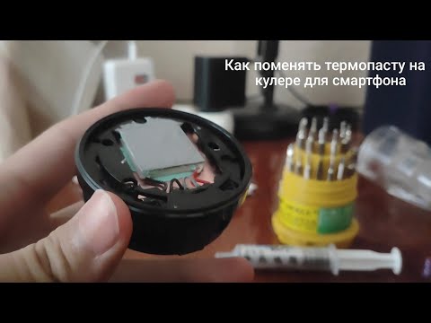 Видео: Как поменять термопасту на кулере для телефона