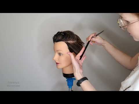 Видео: КОРОТКАЯ ЖЕНСКАЯ СТРИЖКА/ Как подстричь волосы. Схемы. Shot haircut pixie