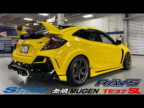 Видео: Honda Civic Type-R Limited Edition 2021 года | Задний бампер Mugen | Крышка клапана Spoon Sports ...