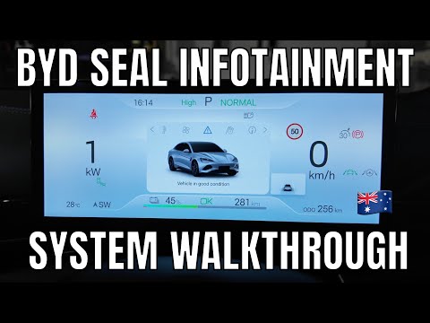 Видео: Обзор информационно-развлекательной системы BYD Seal и экран приборной панели
