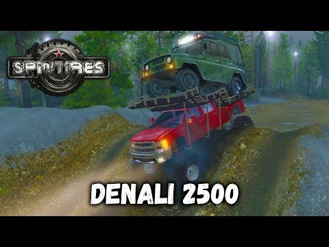 Видео: Spintires обзор мода [ Denali 2500 ] ПОДВОДКА