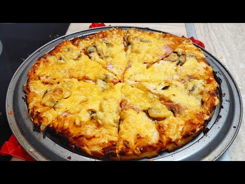 Видео: БЫСТРАЯ ПИЦЦА на ЖИДКОМ тесте за 30 минут|Дрожжевая пицца в духовке