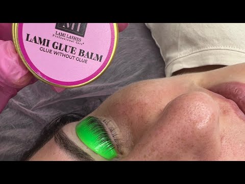 Видео: ВЫКЛАДКА РЕСНИЦ НА КЛЕЙ ГЕЛЬ LAMI GLUE BALM