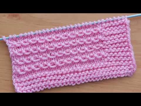 Видео: Замечательный 👍 несложный узор спицами для детской кофточки, туники, детского пледа .