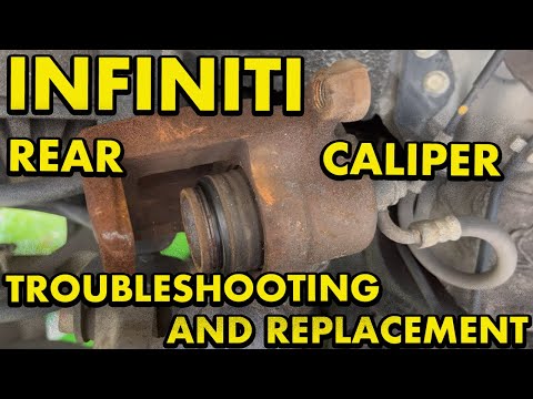 Видео: Устранение неисправностей и замена заднего тормозного суппорта Infiniti G37