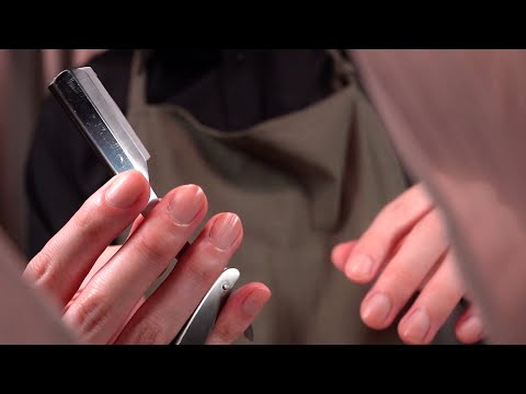 Видео: [ASMR]Грустно и устали? Перезагрузите разум премиум бритьем лица и массажем(Без слов)