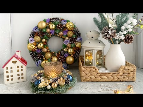 Видео: ИДЕИ НОВОГОДНЕГО ДЕКОРА🎄✨РОЖДЕСТВЕНСКИЕ ВЕНКИ❄️ЁЛОЧКИ🎄 #новогоднийдекор