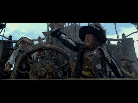 Видео: Гектор Барбосса становится капитаном корабля "Месть Королевы Анны". HD