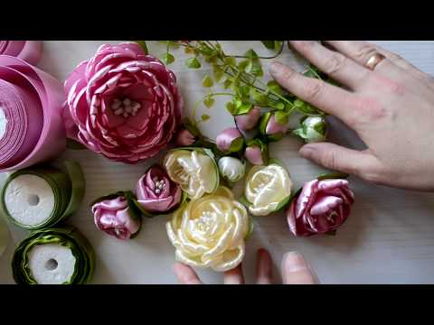 Видео: Пасхальная корзина с пионами\\ Easter basket with peonies. Decor.DIY.Канзаши.(часть 1.)