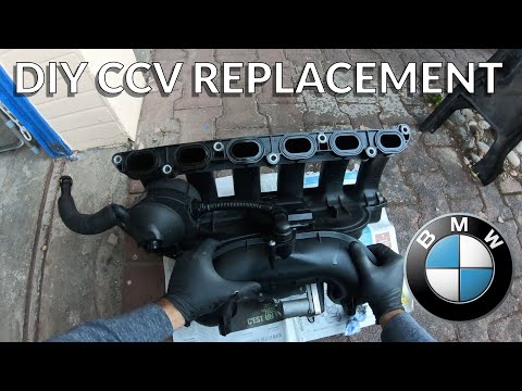 Видео: Как заменить клапан вентиляции картера [CCV или PCV] на двигателе BMW N52 (E90, E91, E60)
