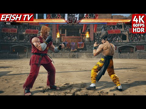 Видео: Пол Феникс против Ло (Самый сложный ИИ) — Tekken 8