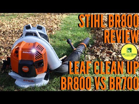 Видео: Обзор воздуходувки STIHL BR800 | Сравнение BR800 и BR700 | Уборка осенней листвы