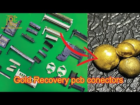 Видео: Извлечение золота из конекторов печатных плат. Восстановление золота.100 Восстановление золота