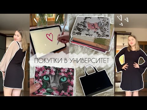 Видео: Мои покупки на 1 курс🎓образы на учебу // канцелярия в университет