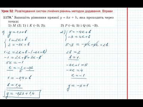 Видео: Урок 246: Метод додавання. Вправи 1177 - 1180 за підручником Мерзляк 2020