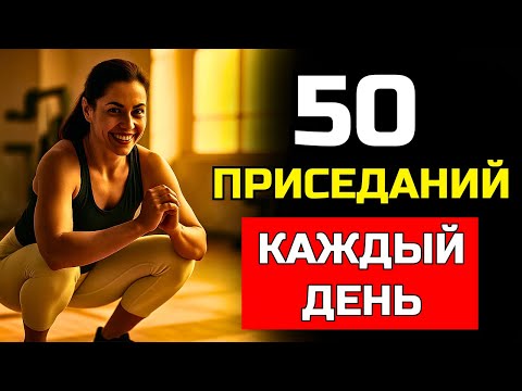 Видео: ВОТ ЧТО НА САМОМ ДЕЛЕ ПРОИЗОЙДЁТ С ТВОИМ ТЕЛОМ ЕСЛИ ТЫ БУДЕШЬ ДЕЛАТЬ 50 ПРИСЕДАНИЙ КАЖДЫЙ ДЕНЬ